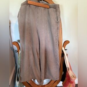 Gap Taupe Wide Leg Sweatpants